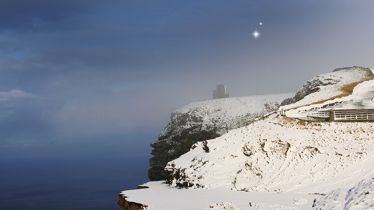Christmas at the Cliffs of Moher
