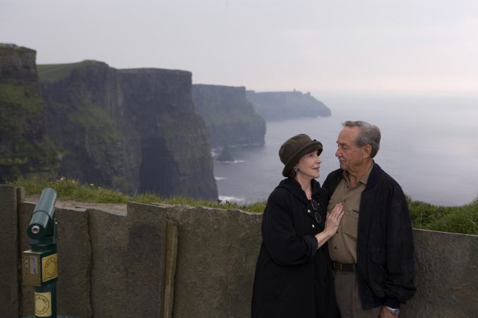 Cliff of Moher couple enjoying day out