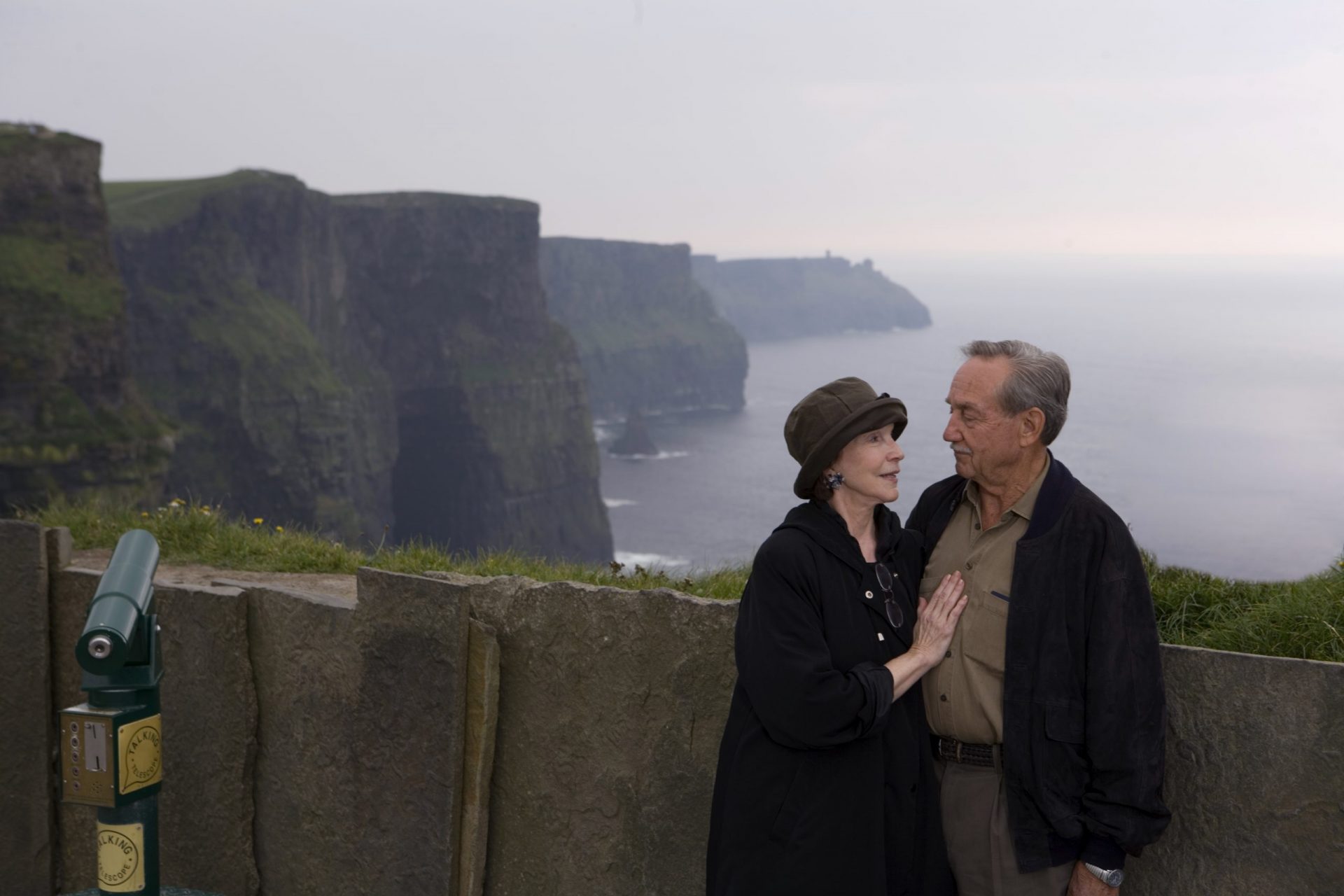 Cliff of Moher couple enjoying day out