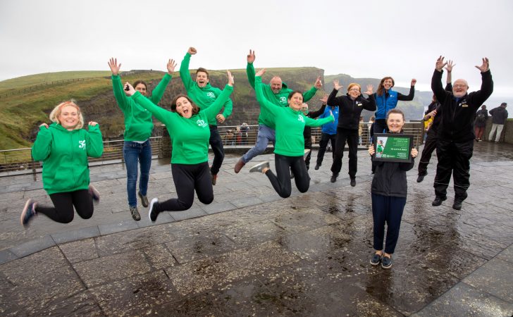 Fifty Shades Greener certification for Cliffs of Moher Experience