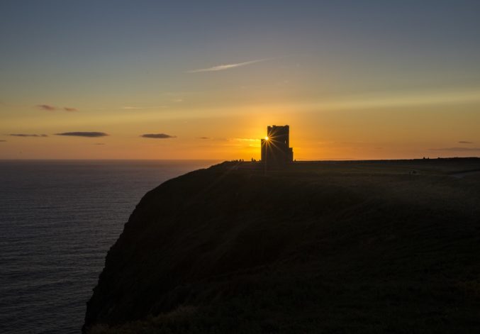 Sunset at the Cliffs of Moher