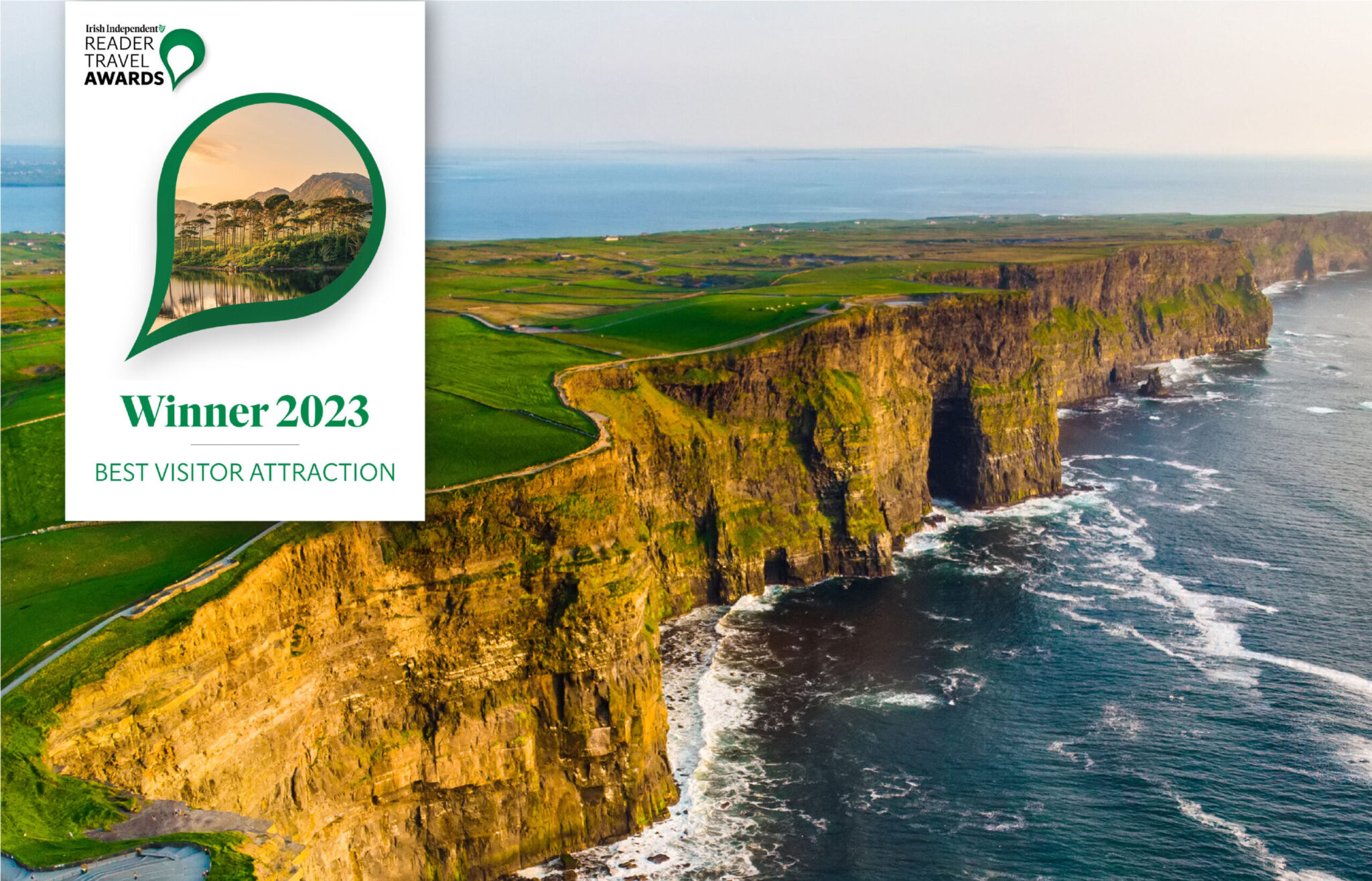 Cliffs of Moher Named Ireland's Best Visitor Attraction Cliffs of
