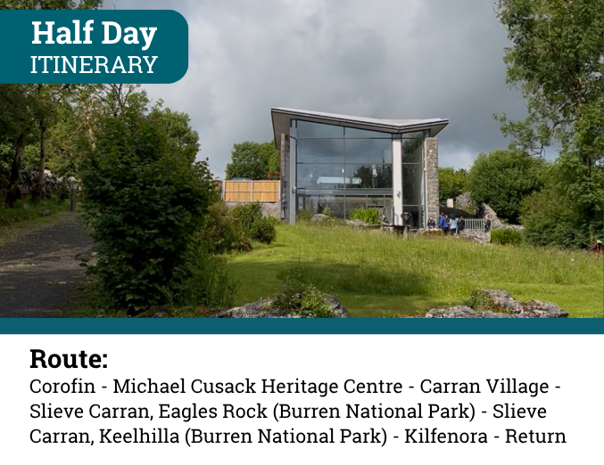 Half Day Itinerary for Corofin and Kilfenora Shuttle Bus Route; photo of the Michael Cusack Heritage Centre