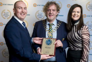 Cliffs of Moher Representatives accepting CIE Tours award