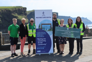 Cliffs of Moher and Milford Care center representatives at the Cliffs of Moher 